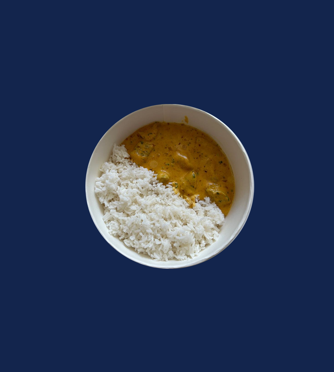 Riz curry + Eau